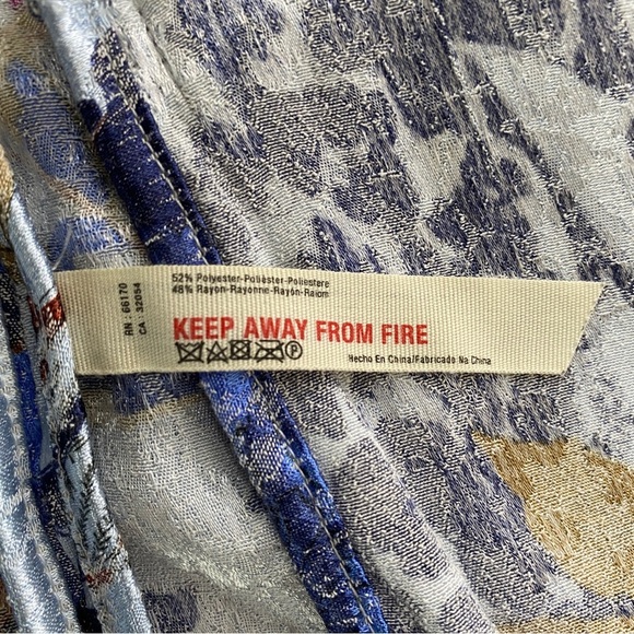 Free‎ People Lounge Kimono Robe Who Lounge Small Boho Floral S - Picture 7 of 11